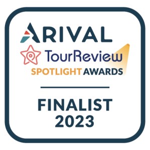Arival TourReview Spotlight Awards Finalist 2023 badge with star graphic.