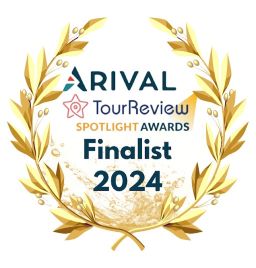 ARIVAL TourReview Spotlight Awards Finalist 2024 with laurel wreath design.